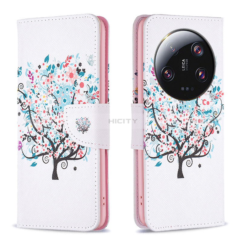 Funda de Cuero Cartera con Soporte Patron de Moda Carcasa B01F para Xiaomi Mi 13 Ultra 5G