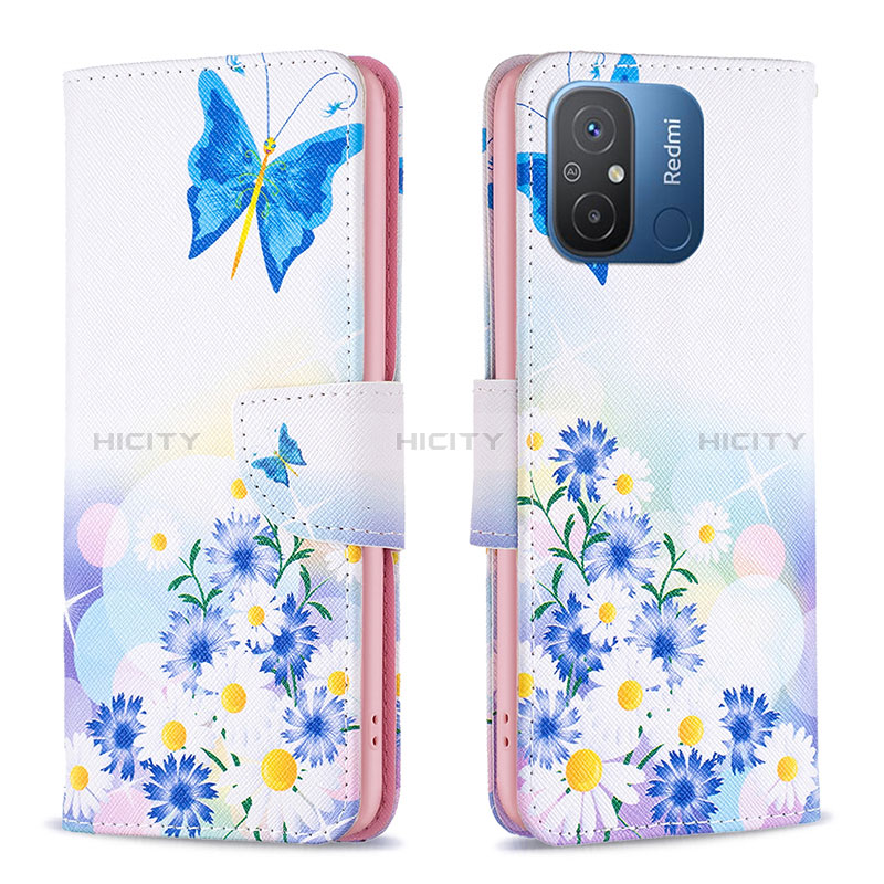 Funda de Cuero Cartera con Soporte Patron de Moda Carcasa B01F para Xiaomi Poco C55