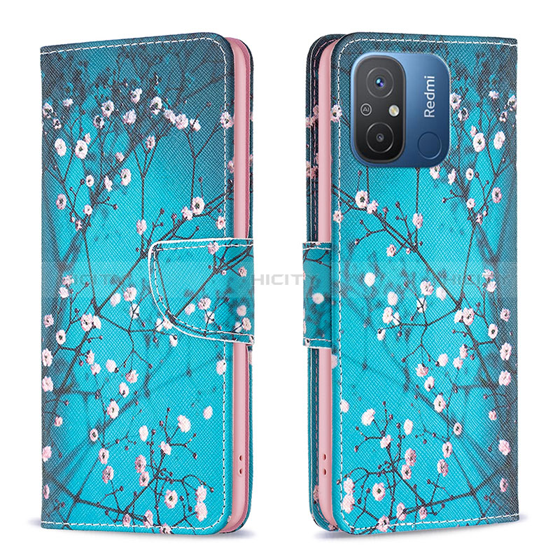 Funda de Cuero Cartera con Soporte Patron de Moda Carcasa B01F para Xiaomi Poco C55