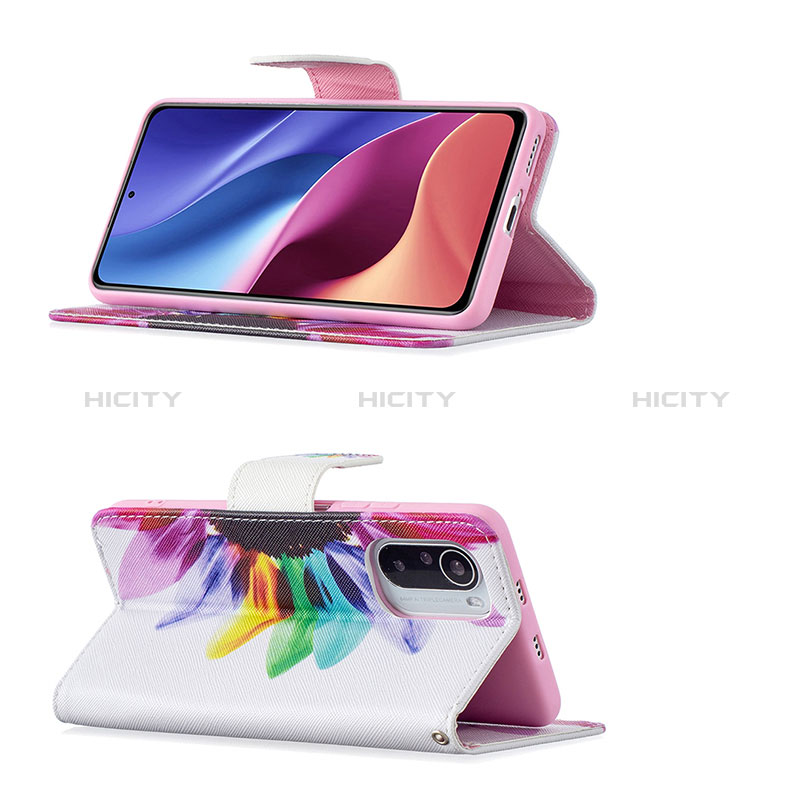 Funda de Cuero Cartera con Soporte Patron de Moda Carcasa B01F para Xiaomi Poco F3 5G