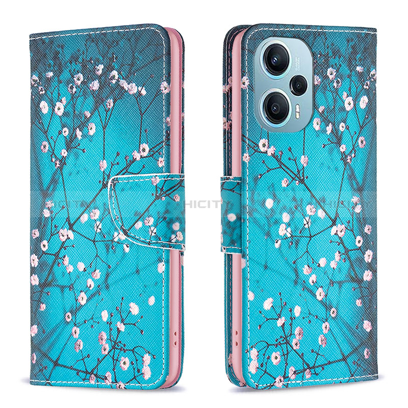 Funda de Cuero Cartera con Soporte Patron de Moda Carcasa B01F para Xiaomi Poco F5 5G