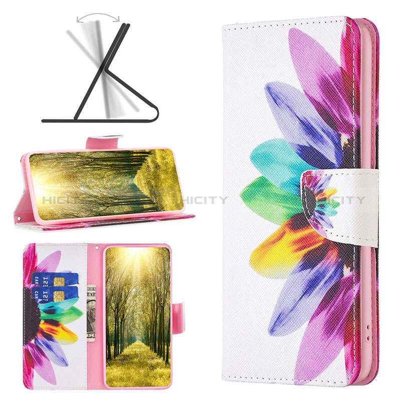 Funda de Cuero Cartera con Soporte Patron de Moda Carcasa B01F para Xiaomi Poco M4 Pro 4G