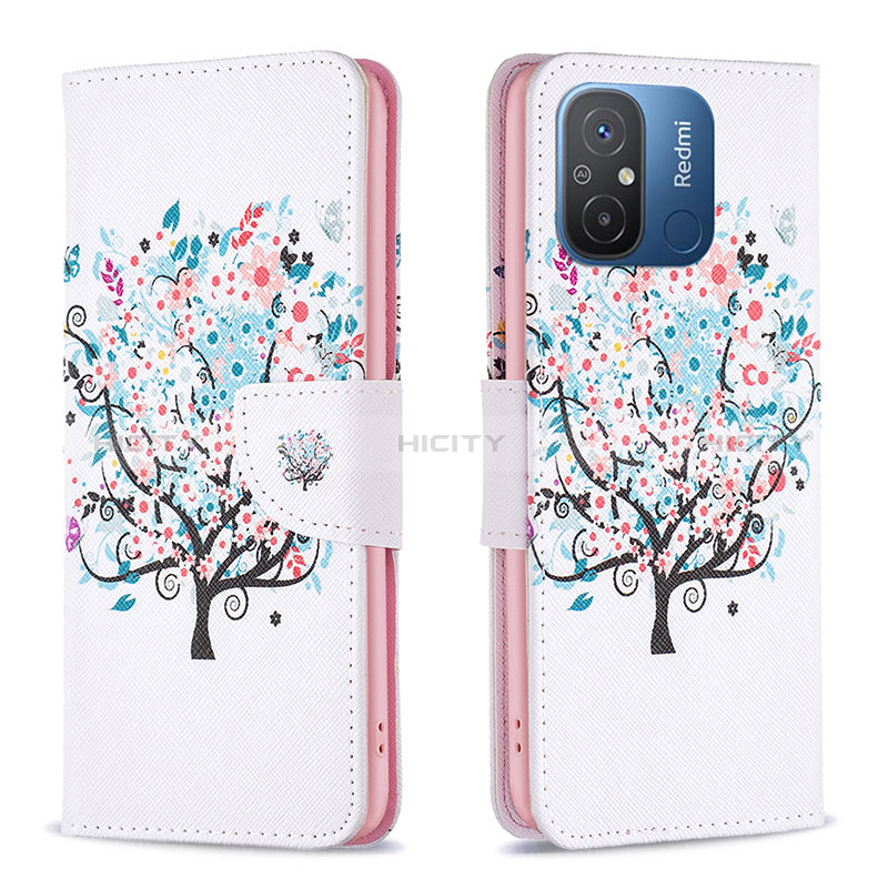 Funda de Cuero Cartera con Soporte Patron de Moda Carcasa B01F para Xiaomi Redmi 11A 4G