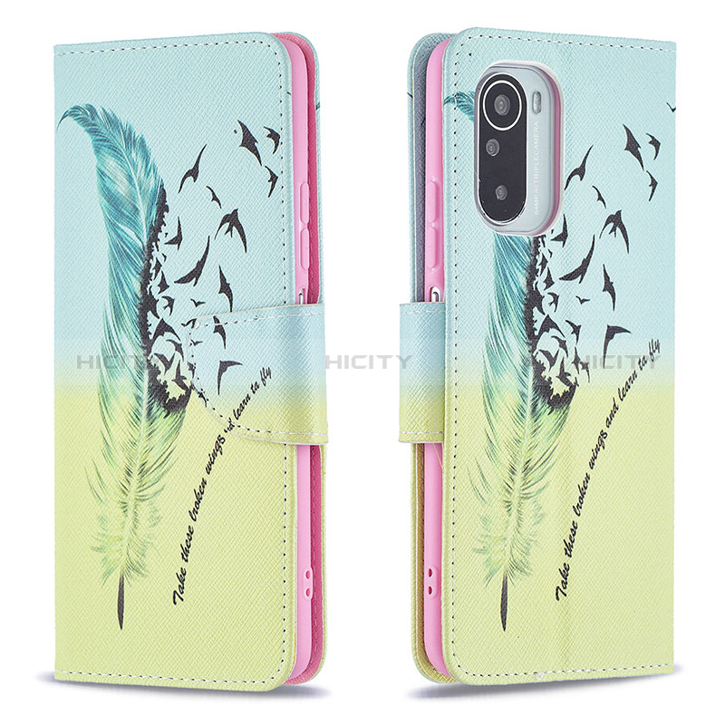 Funda de Cuero Cartera con Soporte Patron de Moda Carcasa B01F para Xiaomi Redmi K40 Pro 5G