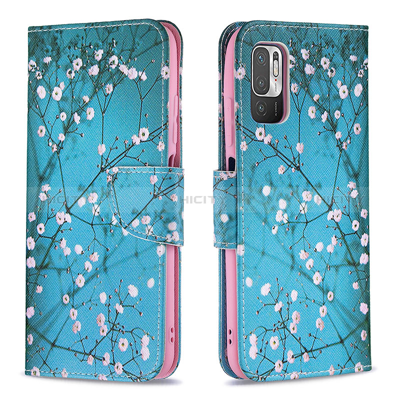 Funda de Cuero Cartera con Soporte Patron de Moda Carcasa B01F para Xiaomi Redmi Note 10 5G