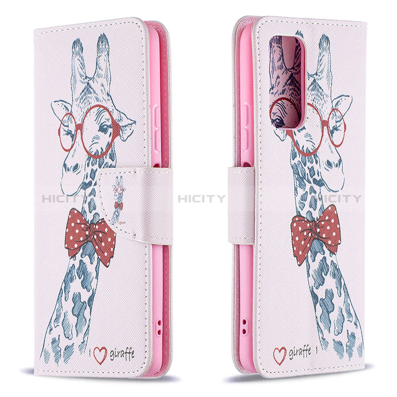 Funda de Cuero Cartera con Soporte Patron de Moda Carcasa B01F para Xiaomi Redmi Note 10 Pro Max Rosa