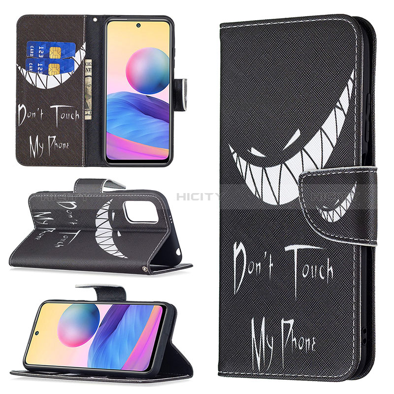 Funda de Cuero Cartera con Soporte Patron de Moda Carcasa B01F para Xiaomi Redmi Note 10T 5G