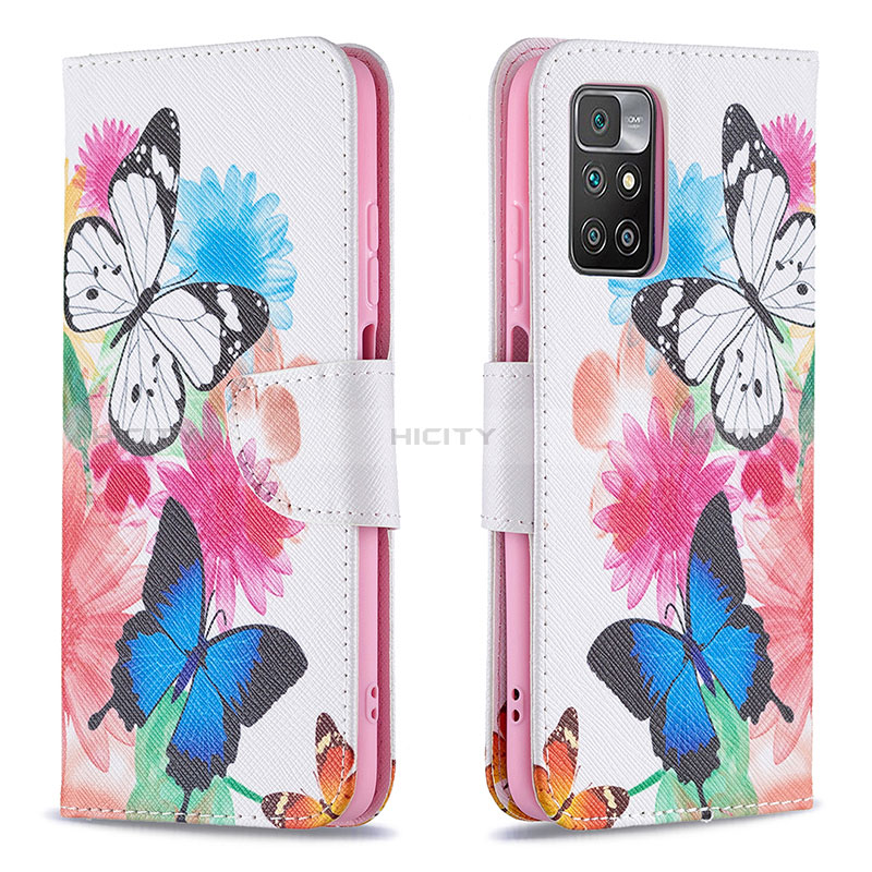 Funda de Cuero Cartera con Soporte Patron de Moda Carcasa B01F para Xiaomi Redmi Note 11 4G (2021) Vistoso