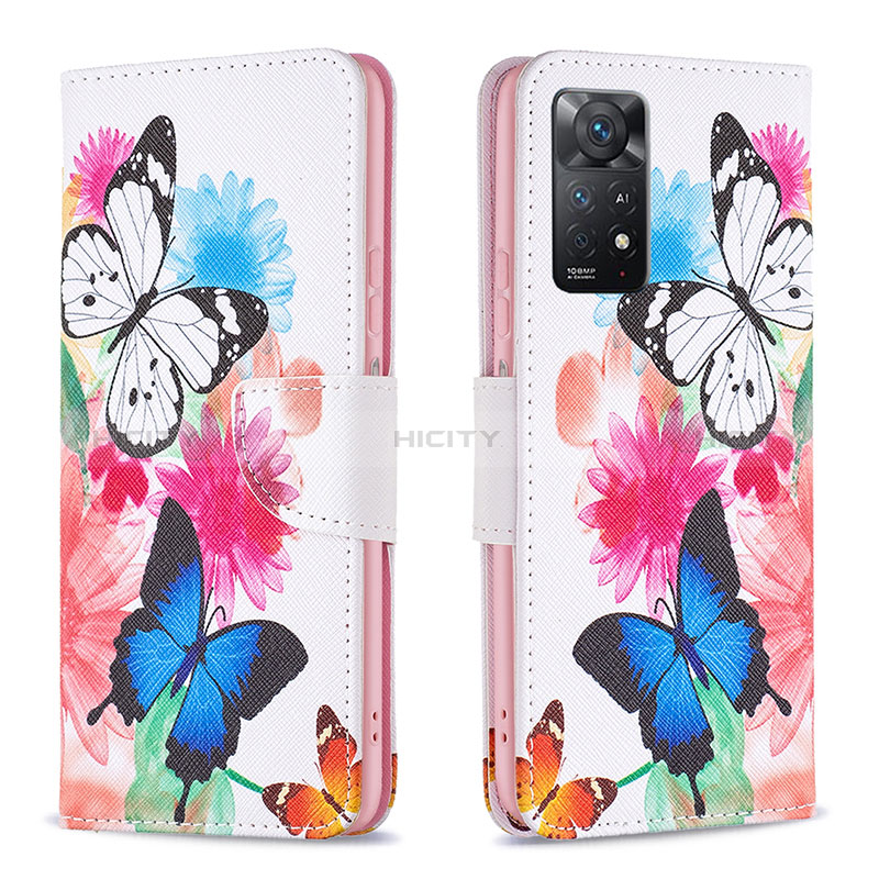 Funda de Cuero Cartera con Soporte Patron de Moda Carcasa B01F para Xiaomi Redmi Note 11 Pro 5G Vistoso