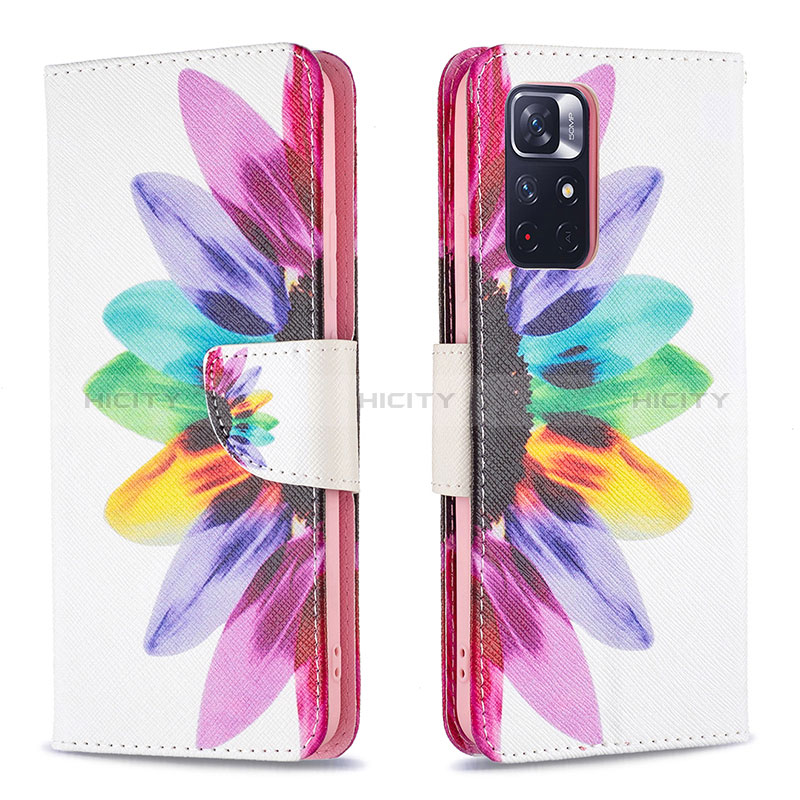 Funda de Cuero Cartera con Soporte Patron de Moda Carcasa B01F para Xiaomi Redmi Note 11S 5G