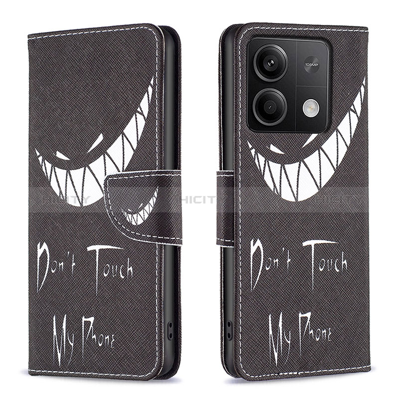 Funda de Cuero Cartera con Soporte Patron de Moda Carcasa B01F para Xiaomi Redmi Note 13 5G