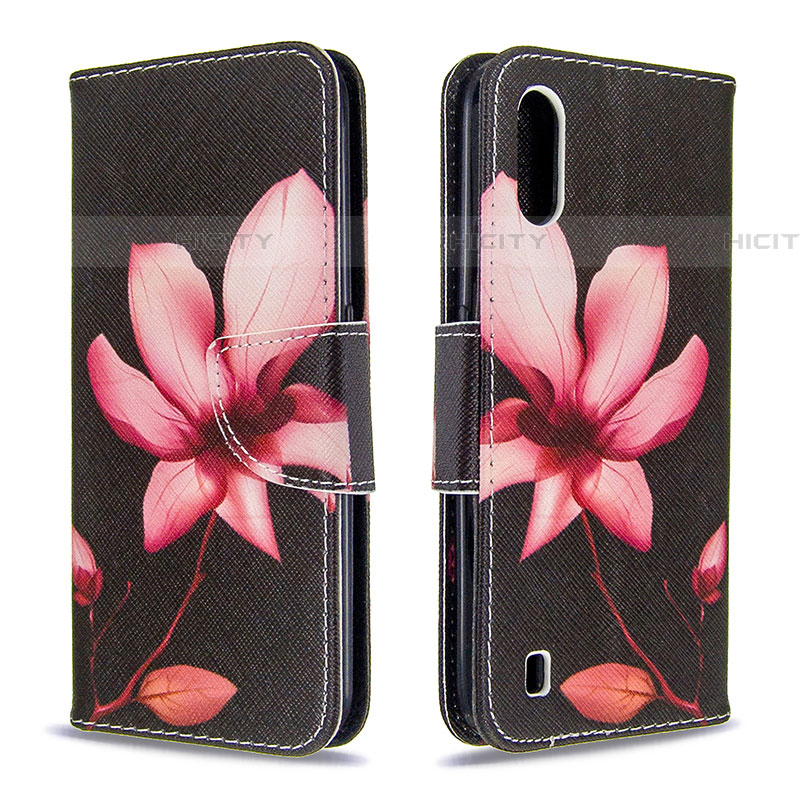 Funda de Cuero Cartera con Soporte Patron de Moda Carcasa B03F para Samsung Galaxy A01 SM-A015