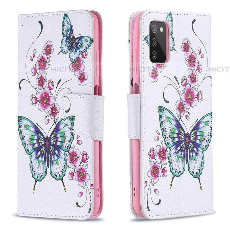 Funda de Cuero Cartera con Soporte Patron de Moda Carcasa B03F para Samsung Galaxy A03s