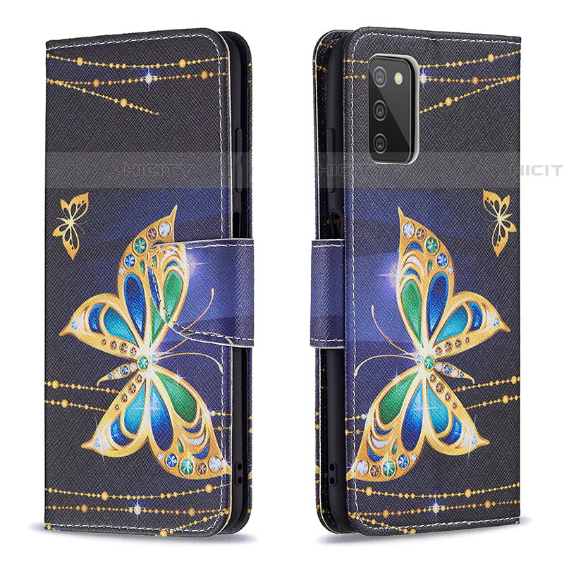 Funda de Cuero Cartera con Soporte Patron de Moda Carcasa B03F para Samsung Galaxy A03s