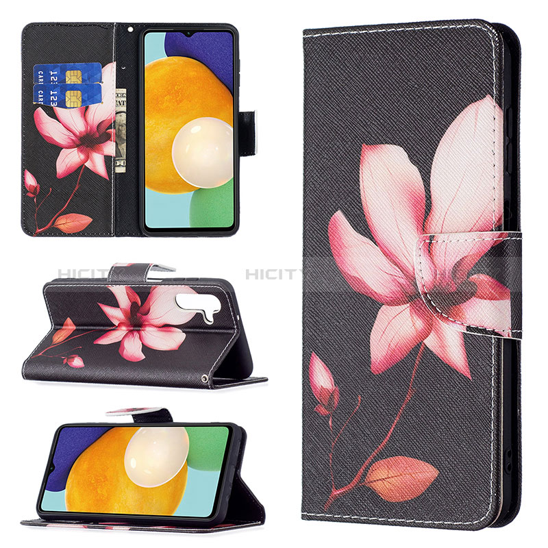 Funda de Cuero Cartera con Soporte Patron de Moda Carcasa B03F para Samsung Galaxy A04s