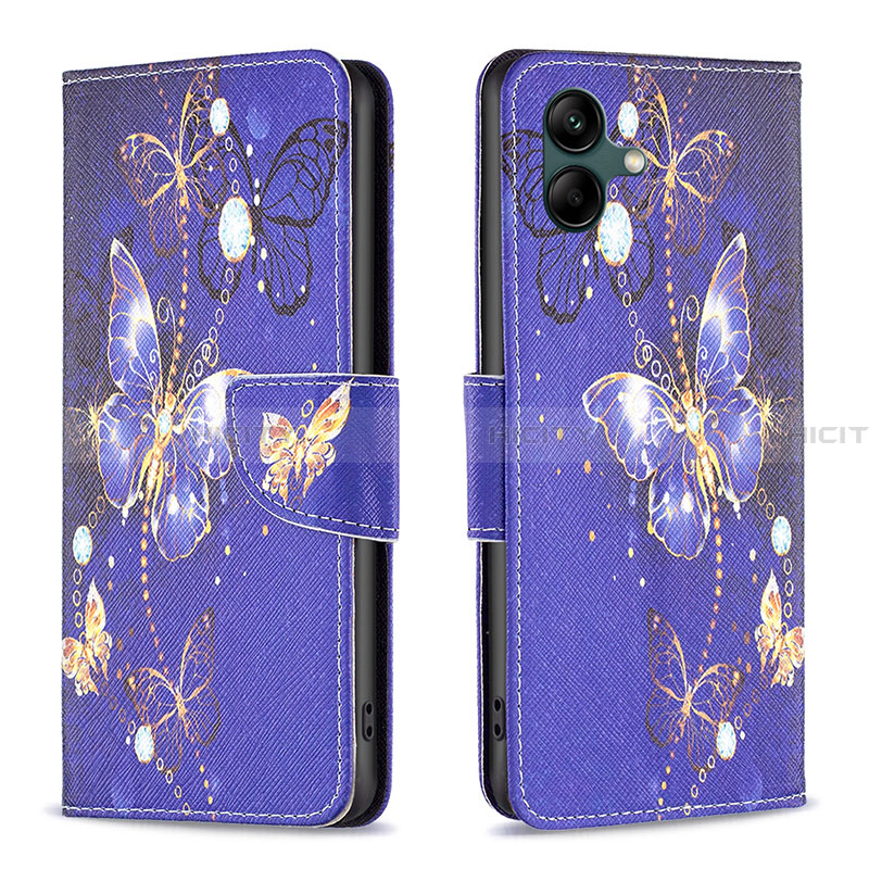 Funda de Cuero Cartera con Soporte Patron de Moda Carcasa B03F para Samsung Galaxy A05