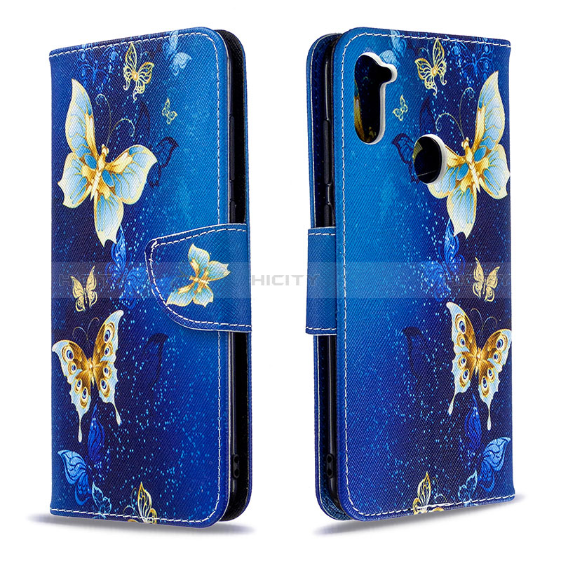 Funda de Cuero Cartera con Soporte Patron de Moda Carcasa B03F para Samsung Galaxy A11