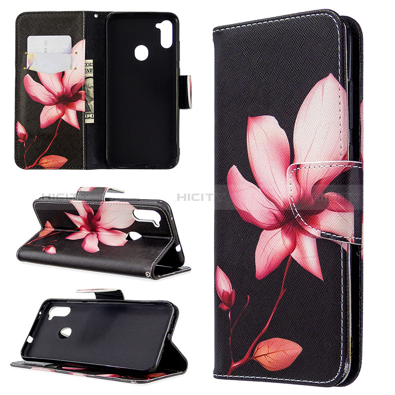 Funda de Cuero Cartera con Soporte Patron de Moda Carcasa B03F para Samsung Galaxy A11