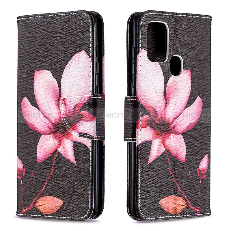 Funda de Cuero Cartera con Soporte Patron de Moda Carcasa B03F para Samsung Galaxy A21s