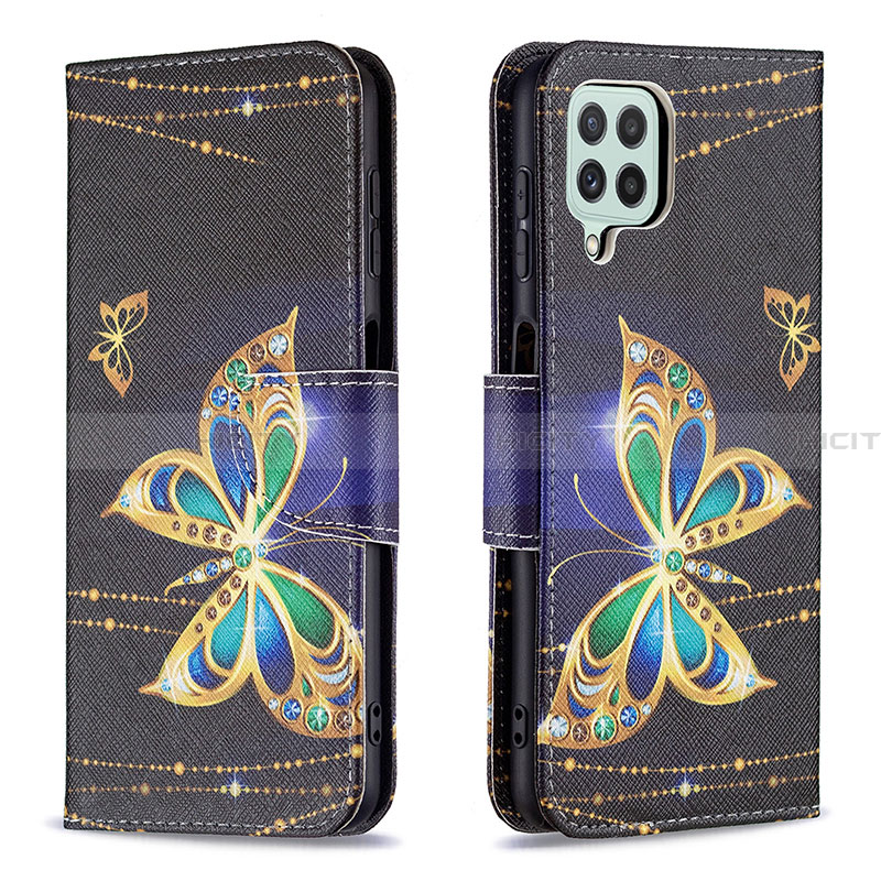 Funda de Cuero Cartera con Soporte Patron de Moda Carcasa B03F para Samsung Galaxy A22 4G