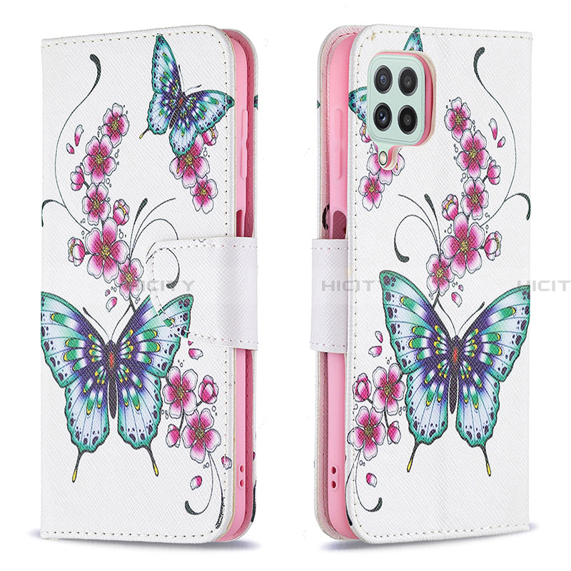 Funda de Cuero Cartera con Soporte Patron de Moda Carcasa B03F para Samsung Galaxy A22 4G