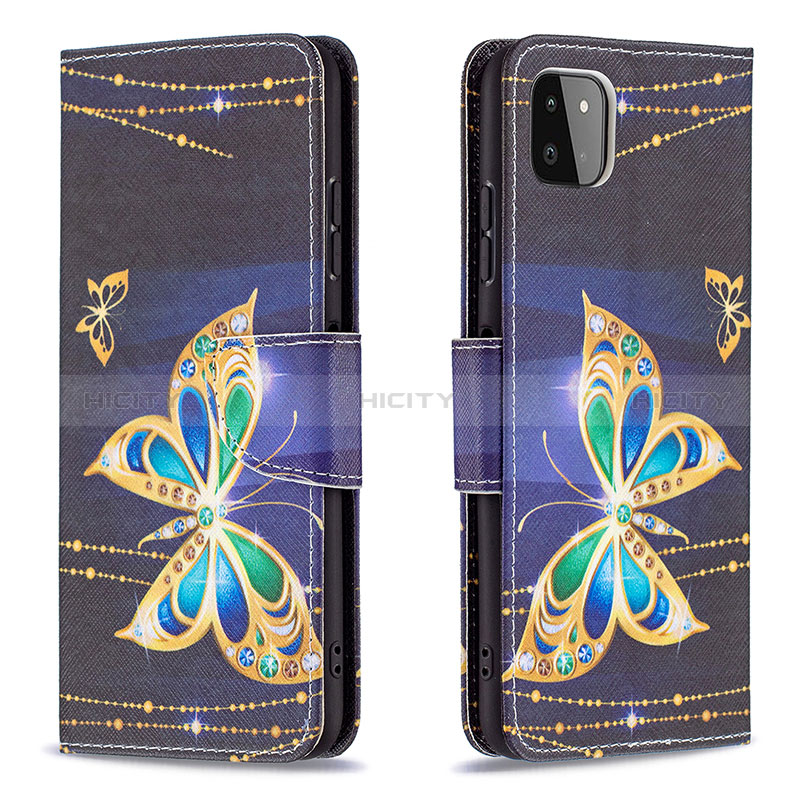 Funda de Cuero Cartera con Soporte Patron de Moda Carcasa B03F para Samsung Galaxy A22s 5G