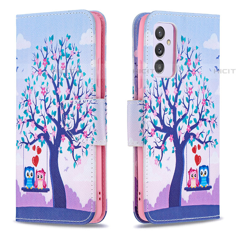 Funda de Cuero Cartera con Soporte Patron de Moda Carcasa B03F para Samsung Galaxy A24 4G