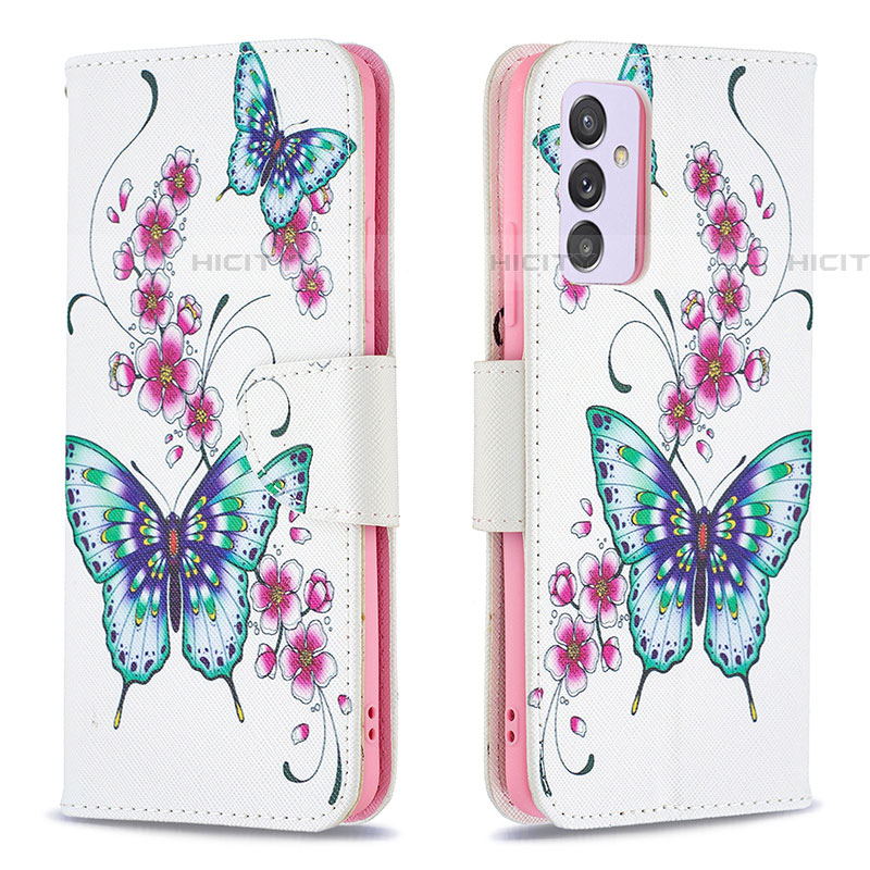 Funda de Cuero Cartera con Soporte Patron de Moda Carcasa B03F para Samsung Galaxy A24 4G