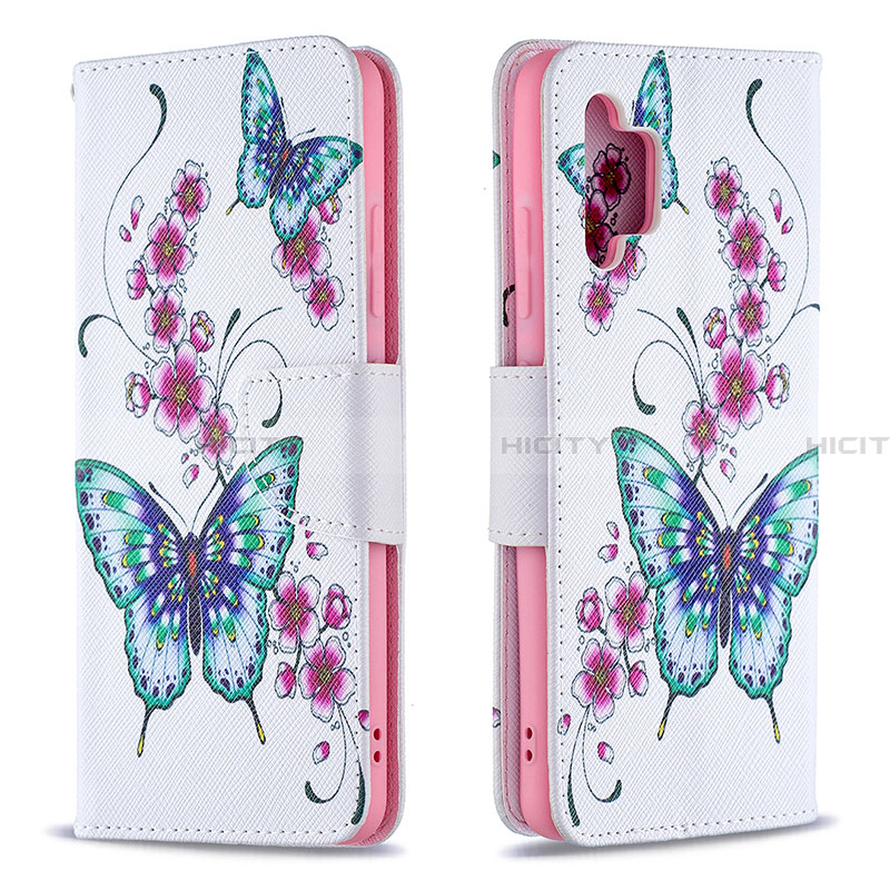 Funda de Cuero Cartera con Soporte Patron de Moda Carcasa B03F para Samsung Galaxy A32 4G Vistoso