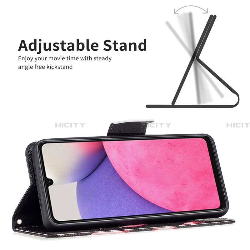 Funda de Cuero Cartera con Soporte Patron de Moda Carcasa B03F para Samsung Galaxy A33 5G