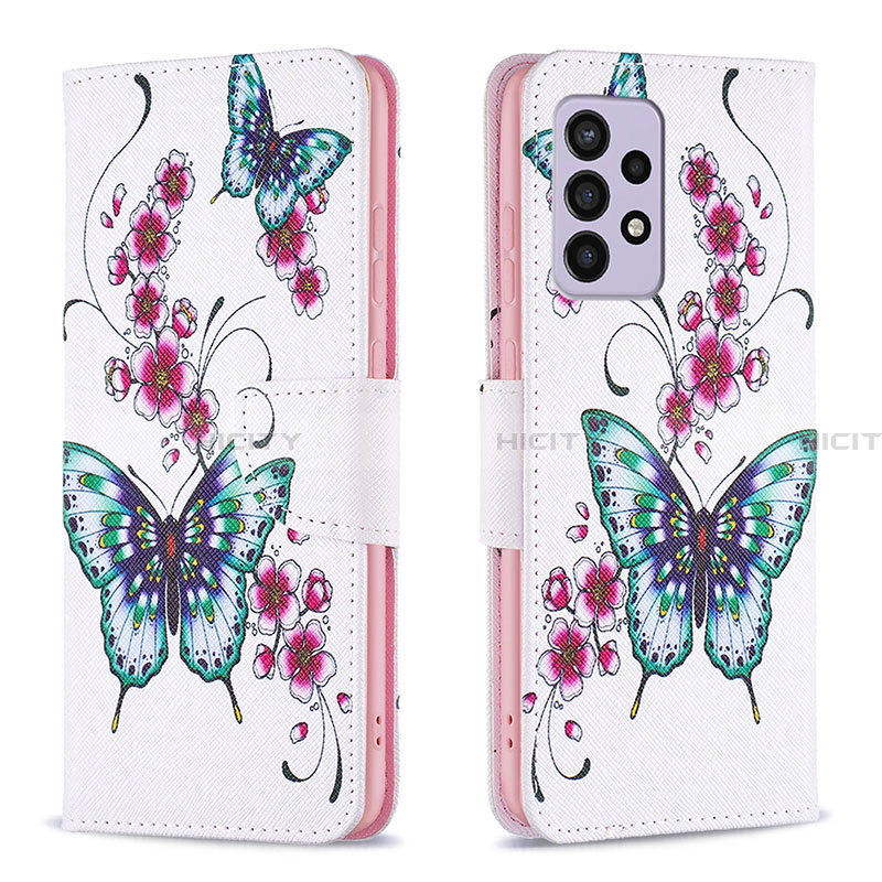 Funda de Cuero Cartera con Soporte Patron de Moda Carcasa B03F para Samsung Galaxy A33 5G Vistoso