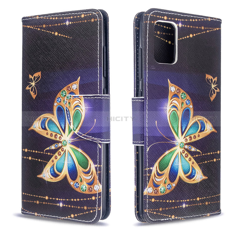 Funda de Cuero Cartera con Soporte Patron de Moda Carcasa B03F para Samsung Galaxy A51 4G