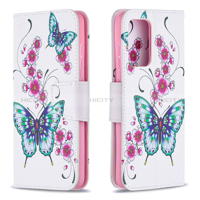 Funda de Cuero Cartera con Soporte Patron de Moda Carcasa B03F para Samsung Galaxy A52s 5G Vistoso