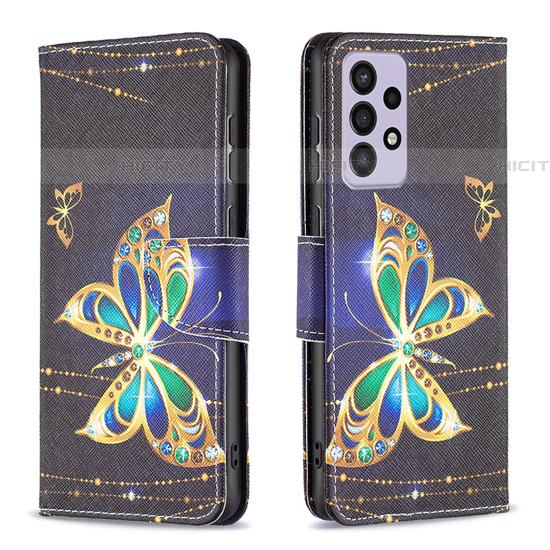 Funda de Cuero Cartera con Soporte Patron de Moda Carcasa B03F para Samsung Galaxy A73 5G