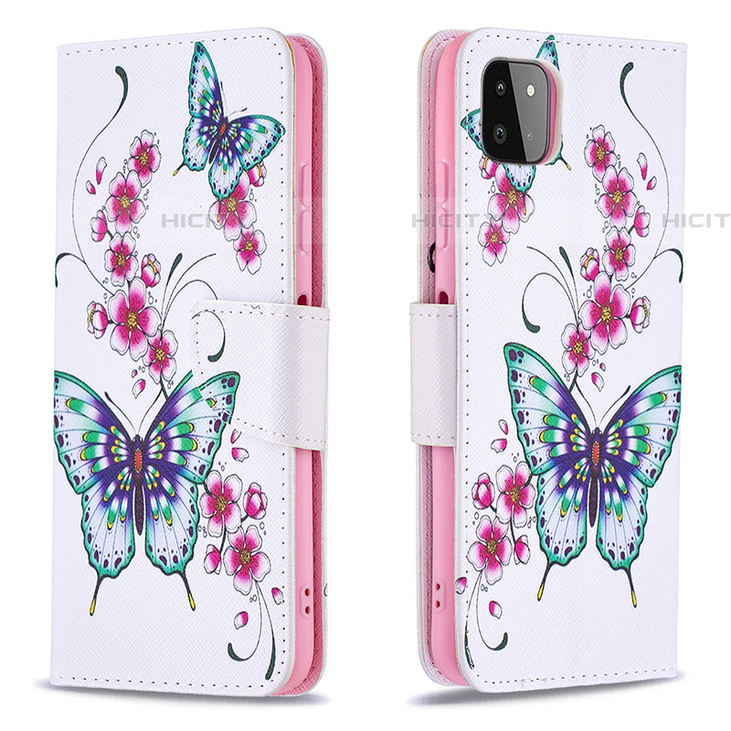 Funda de Cuero Cartera con Soporte Patron de Moda Carcasa B03F para Samsung Galaxy F42 5G