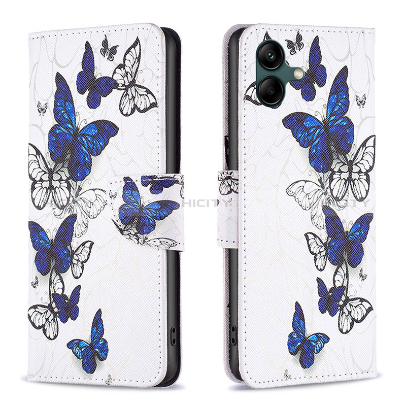 Funda de Cuero Cartera con Soporte Patron de Moda Carcasa B03F para Samsung Galaxy M04