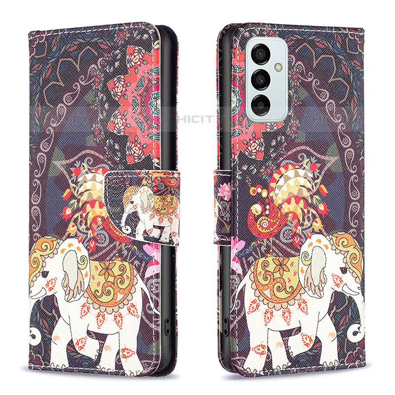 Funda de Cuero Cartera con Soporte Patron de Moda Carcasa B03F para Samsung Galaxy M23 5G