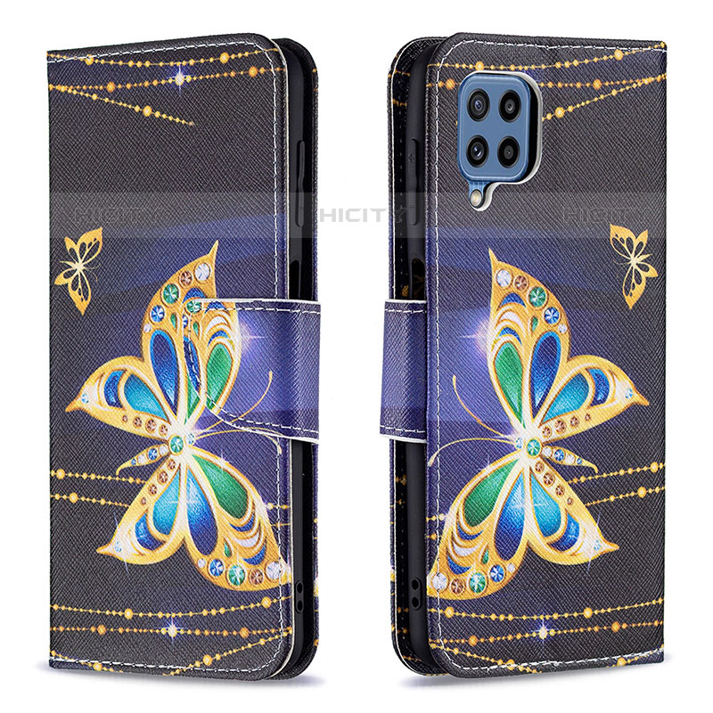 Funda de Cuero Cartera con Soporte Patron de Moda Carcasa B03F para Samsung Galaxy M32 4G