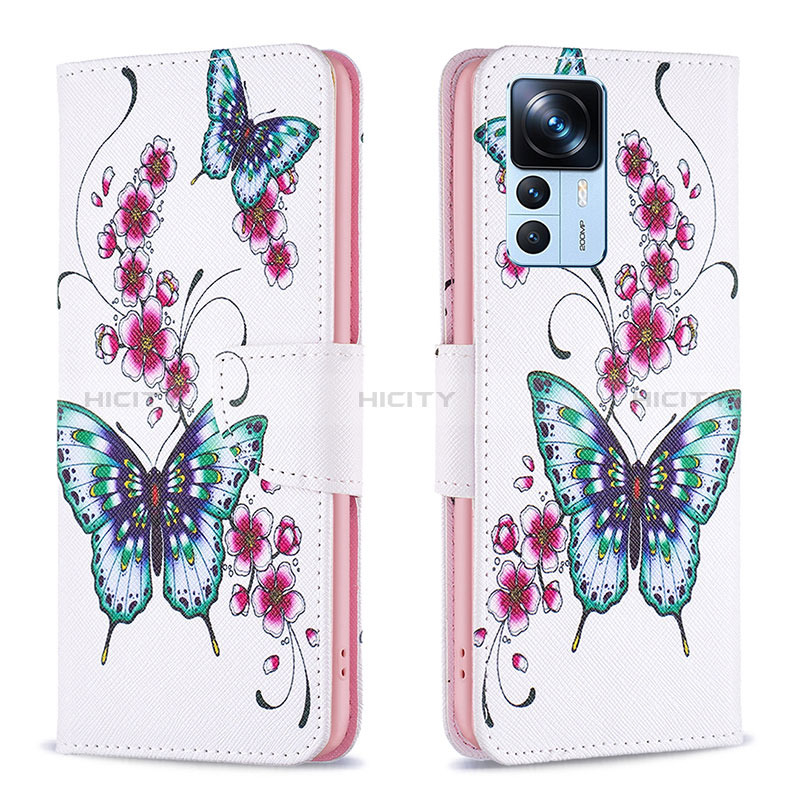 Funda de Cuero Cartera con Soporte Patron de Moda Carcasa B03F para Xiaomi Mi 12T 5G Vistoso