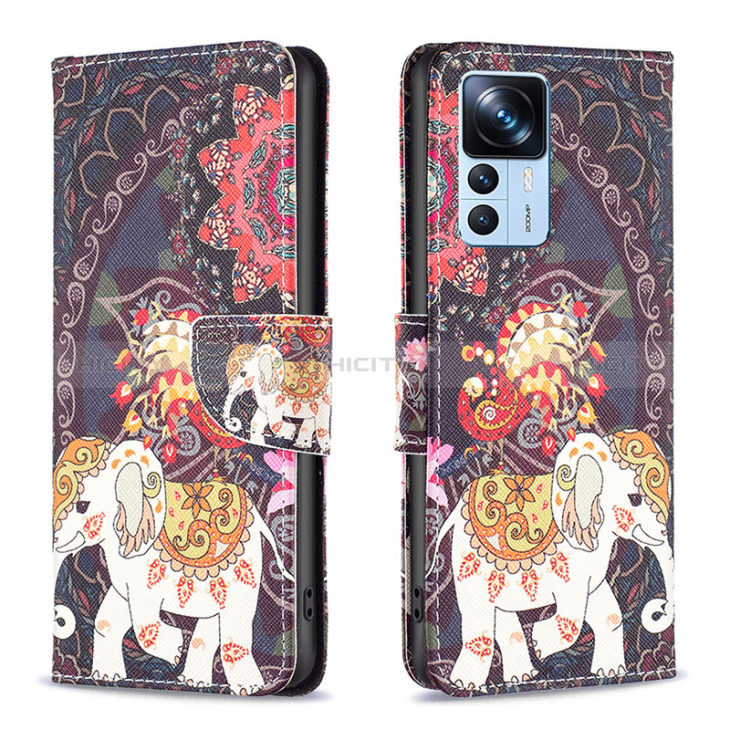 Funda de Cuero Cartera con Soporte Patron de Moda Carcasa B03F para Xiaomi Mi 12T Pro 5G