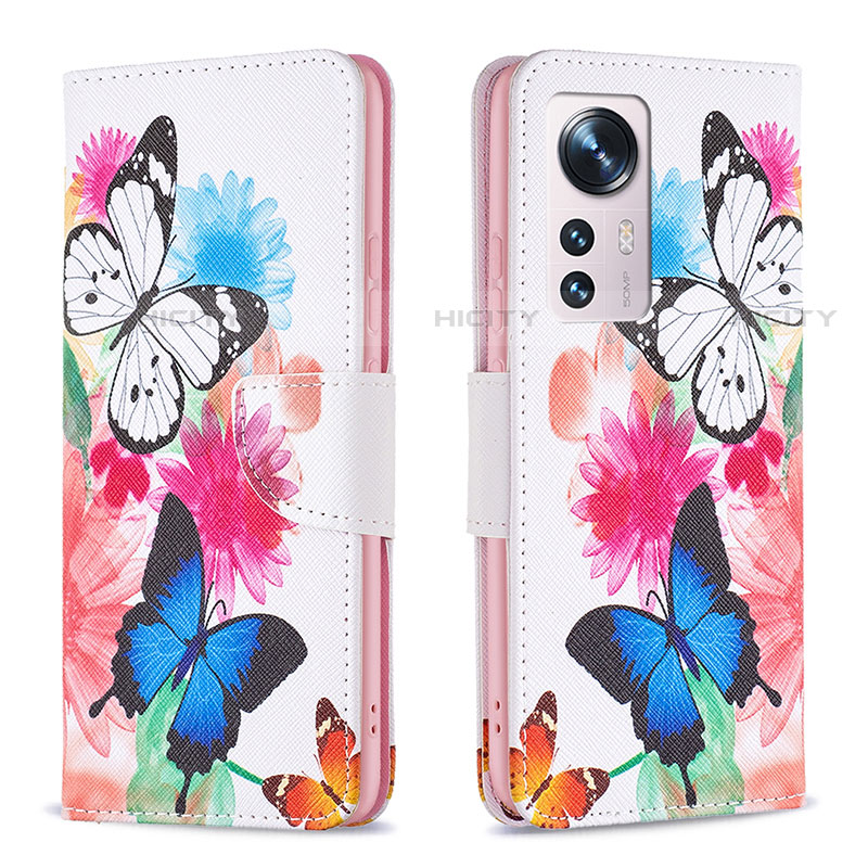 Funda de Cuero Cartera con Soporte Patron de Moda Carcasa B03F para Xiaomi Mi 12X 5G