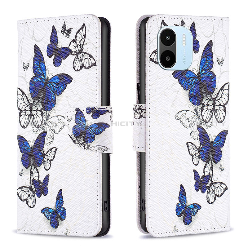 Funda de Cuero Cartera con Soporte Patron de Moda Carcasa B03F para Xiaomi Poco C50