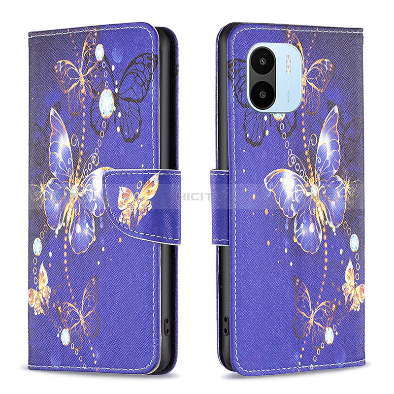 Funda de Cuero Cartera con Soporte Patron de Moda Carcasa B03F para Xiaomi Poco C51