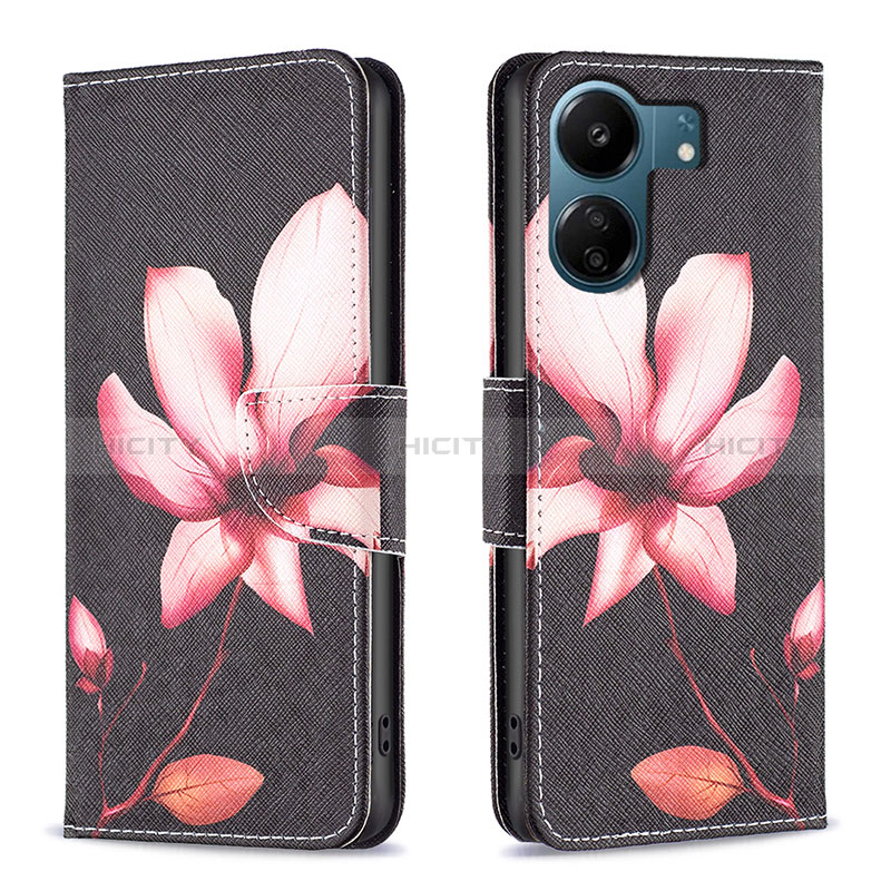 Funda de Cuero Cartera con Soporte Patron de Moda Carcasa B03F para Xiaomi Poco C65