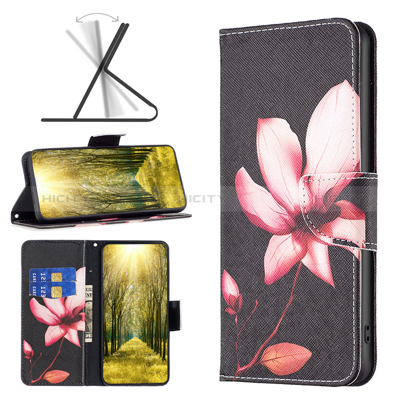 Funda de Cuero Cartera con Soporte Patron de Moda Carcasa B03F para Xiaomi Poco M4 Pro 4G