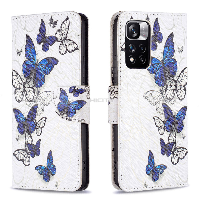 Funda de Cuero Cartera con Soporte Patron de Moda Carcasa B03F para Xiaomi Poco X4 NFC