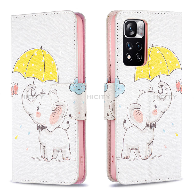 Funda de Cuero Cartera con Soporte Patron de Moda Carcasa B03F para Xiaomi Poco X4 NFC