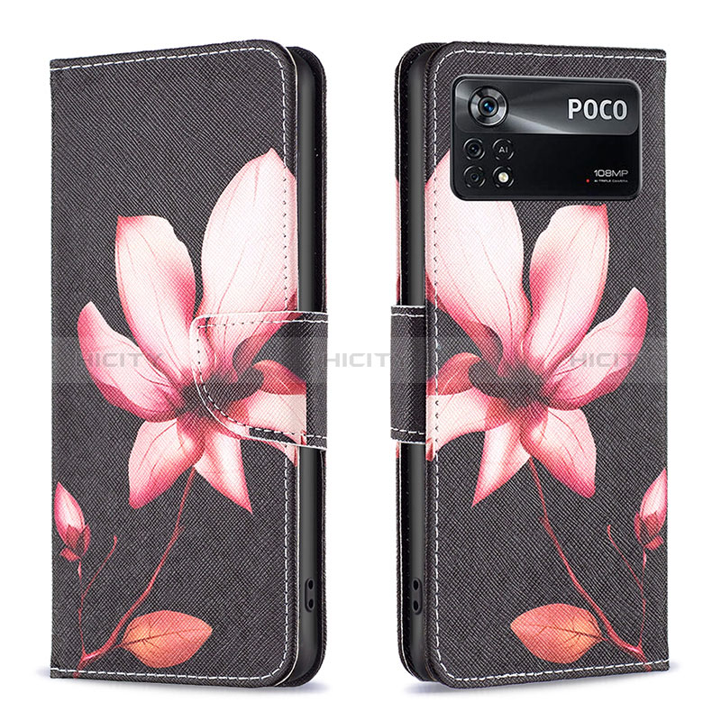 Funda de Cuero Cartera con Soporte Patron de Moda Carcasa B03F para Xiaomi Poco X4 Pro 5G