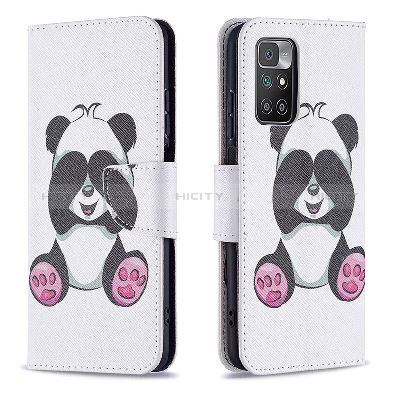 Funda de Cuero Cartera con Soporte Patron de Moda Carcasa B03F para Xiaomi Redmi 10 (2022)