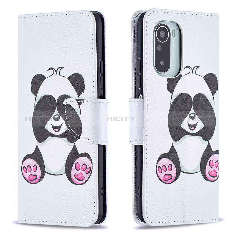 Funda de Cuero Cartera con Soporte Patron de Moda Carcasa B03F para Xiaomi Redmi K40 5G